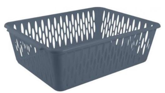 Корзинка для хранения Keeplex Light L 38х27,5х12см космический серый